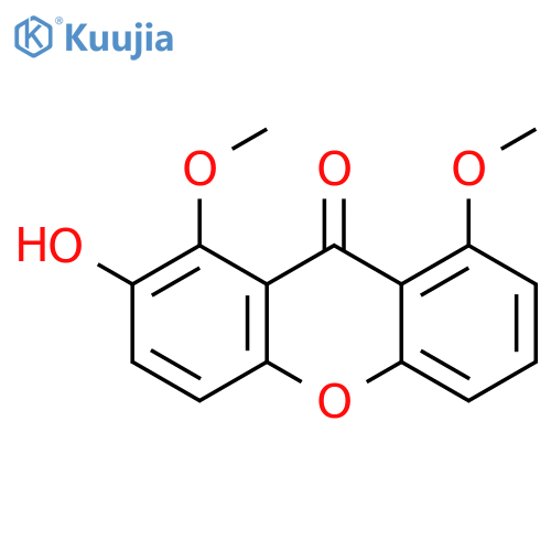 1,8-Dimethoxy-2-hydroxyxanthon structure
