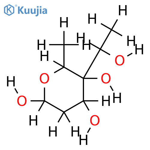 2,6-Desoxy-4-(1-oxyethyl)-hexopyranose-(1,5) structure