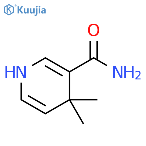 3-Pyridinecarboxamide,1,4-dihydro-4,4-dimethyl- structure