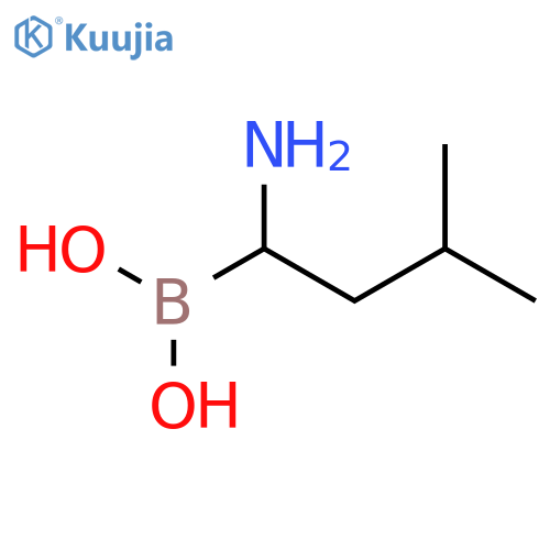Boronic acid, [(1R)-1-amino-3-methylbutyl]- structure