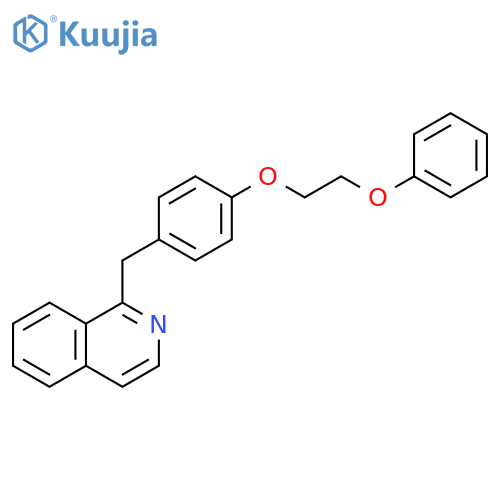 Isoquinoline, 1-[[4-(2-phenoxyethoxy)phenyl]methyl]- structure