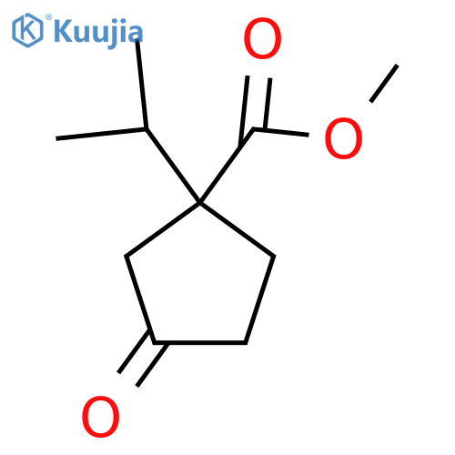 Methyl 1-isopropyl-3-oxocyclopentanecarboxylate structure