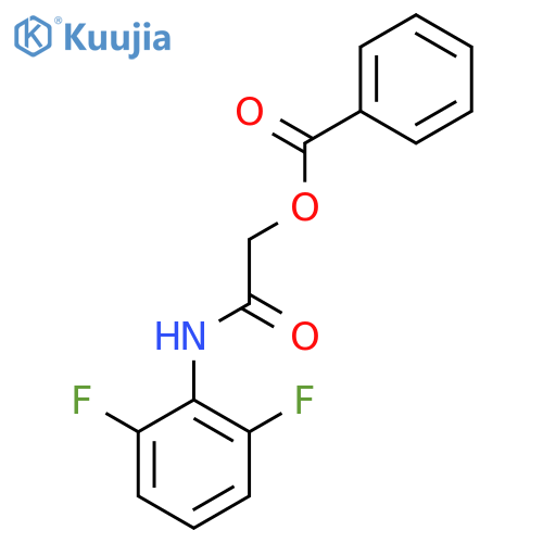 (2,6-difluorophenyl)carbamoylmethyl benzoate structure