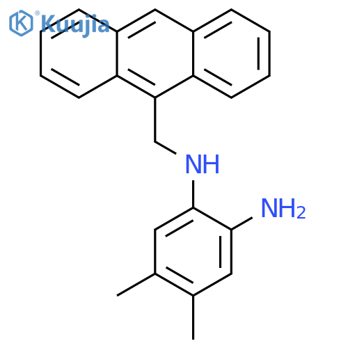 1,2-Benzenediamine, N-(9-anthracenylmethyl)-4,5-dimethyl- structure