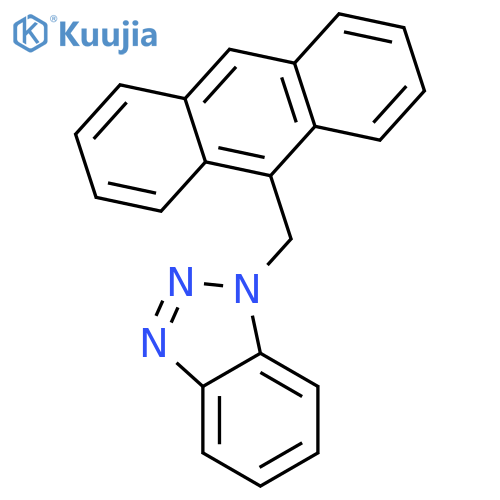 1H-Benzotriazole, 1-(9-anthracenylmethyl)- structure