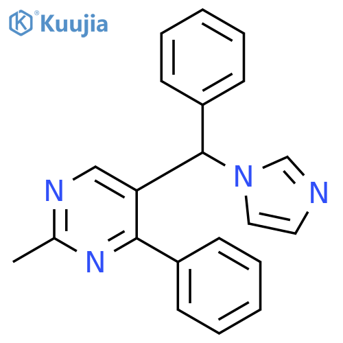 Pyrimidine, 5-(1H-imidazol-1-ylphenylmethyl)-2-methyl-4-phenyl- structure