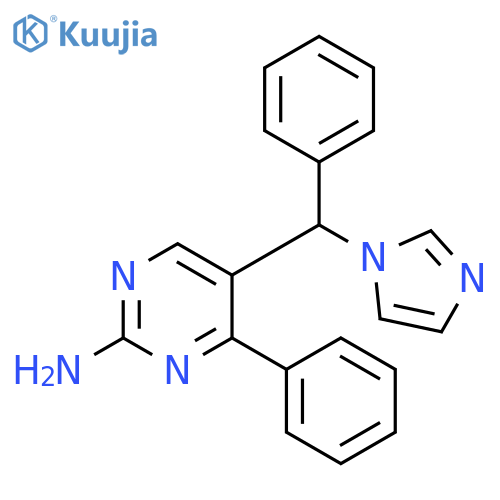 2-Pyrimidinamine, 5-(1H-imidazol-1-ylphenylmethyl)-4-phenyl- structure