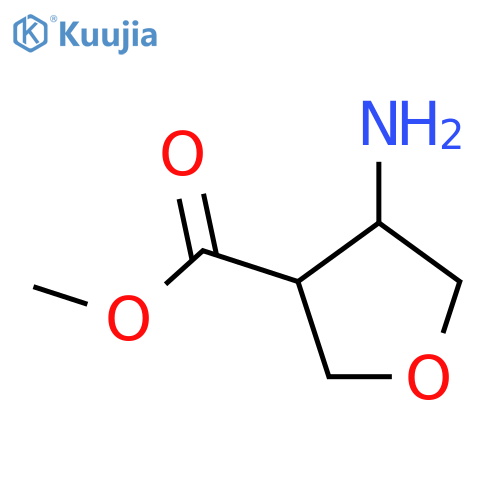 3-Furancarboxylic acid,4-aminotetrahydro-, methyl ester structure