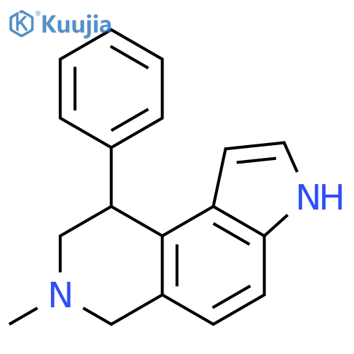 3H-Pyrrolo[3,2-f]isoquinoline, 6,7,8,9-tetrahydro-7-methyl-9-phenyl- structure