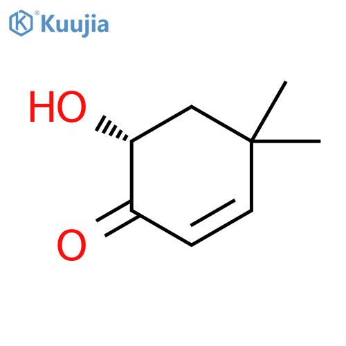 2-Cyclohexen-1-one, 6-hydroxy-4,4-dimethyl-, (6R)- structure
