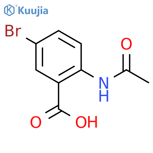 2-Acetamido-5-bromobenzoic acid structure