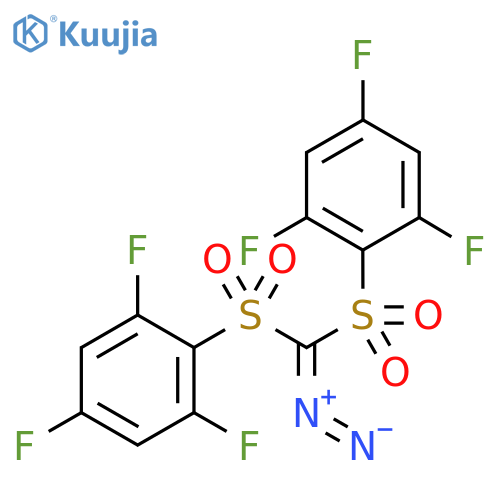 Benzene, 1,1'-[(diazomethylene)bis(sulfonyl)]bis[2,4,6-trifluoro- structure