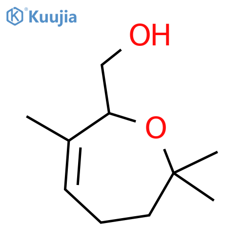 2-Oxepinmethanol, 2,5,6,7-tetrahydro-3,7,7-trimethyl- structure