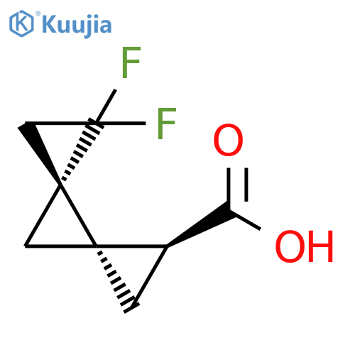 Dispiro[2.0.2.1]heptane-1-carboxylic acid, 5,5-difluoro-, (1S,3R,4R)- structure