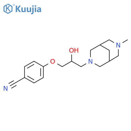 Benzonitrile,4-[2-hydroxy-3-(7-methyl-3,7-diazabicyclo[3.3.1]non-3-yl)propoxy]- structure
