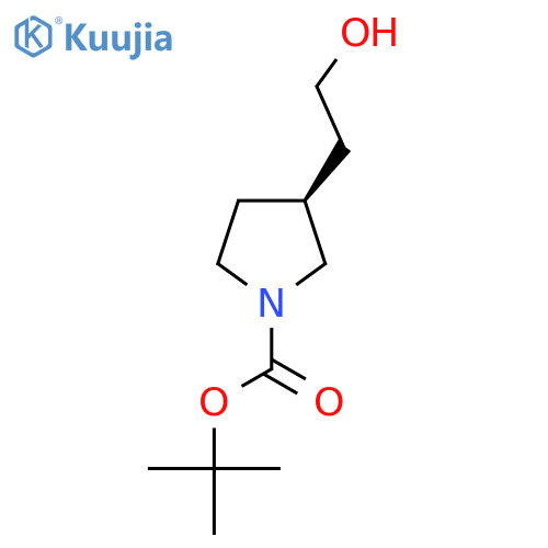 tert-butyl (3S)-3-(2-hydroxyethyl)pyrrolidine-1-carboxylate structure