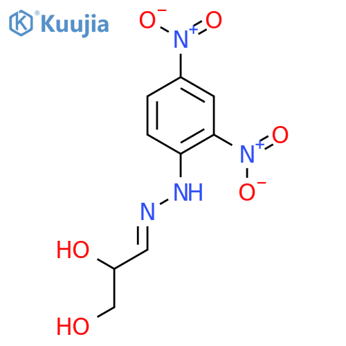 (3E)-3-[2-(2,4-dinitrophenyl)hydrazinylidene]propane-1,2-diol structure