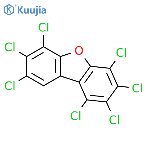 Dibenzofuran,heptachloro- structure