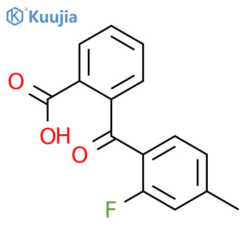 Benzoic acid,2-(2-fluoro-4-methylbenzoyl)- structure
