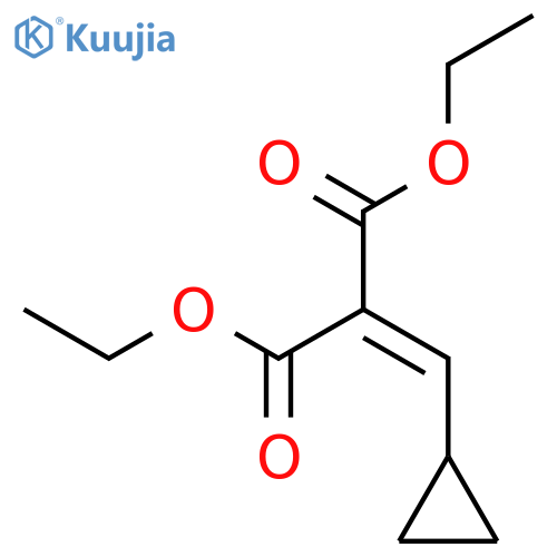 Propanedioic acid, 2-(cyclopropylmethylene)-, 1,3-diethyl ester structure