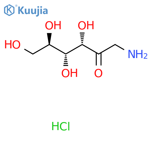 1-Amino-1-deoxy-D-fructose hydrochloride structure