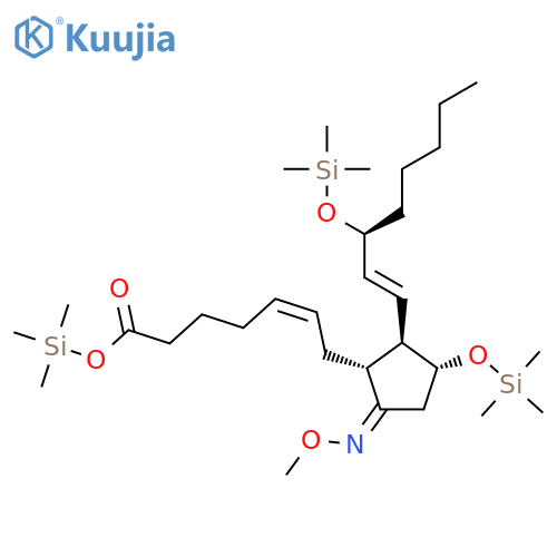 Prosta-5,13-dien-1-oicacid, 9-(methoxyimino)-11,15-bis[(trimethylsilyl)oxy]-, trimethylsilyl ester,(5Z,9Z,11a,13E,15S)- (9CI) structure