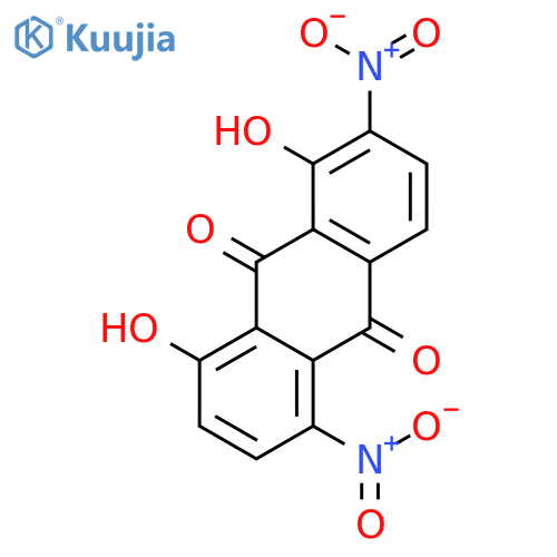 9,10-Anthracenedione,1,8-dihydroxy-2,5-dinitro- structure