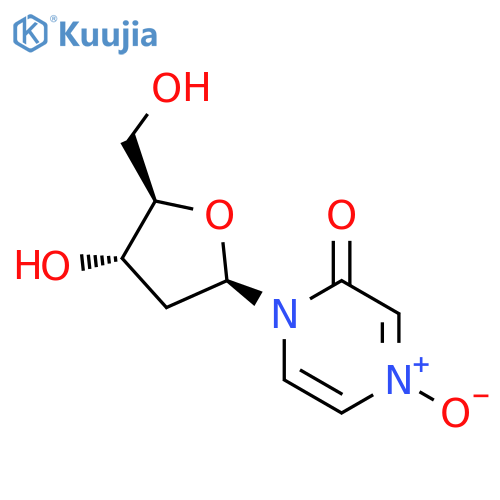 1-(2-deoxy-beta-D-erythro-pentofuranosyl)pyrazin-2(1H)-one 4-oxide structure