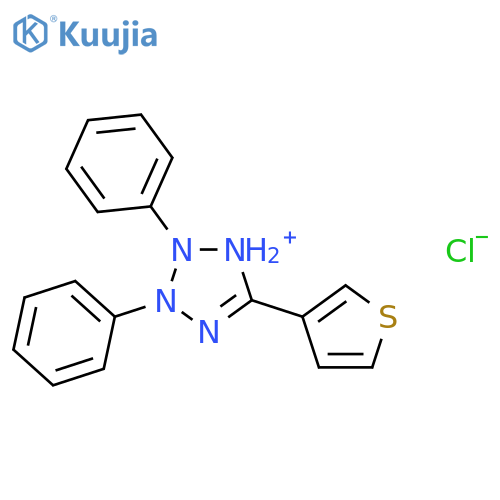 2H-Tetrazolium, 2,3-diphenyl-5-(3-thienyl)-, chloride structure