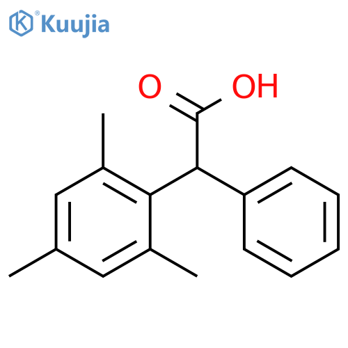 Benzeneacetic acid,2,4,6-trimethyl-a-phenyl- structure