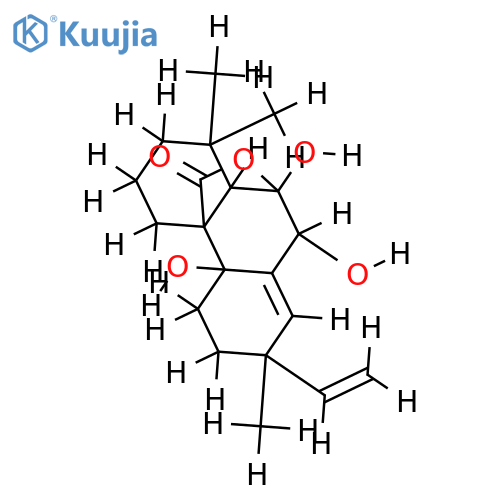 (7beta,13alpha)-6,7,9-trihydroxy-6,20-epoxypimara-8(14),15-dien-20-one structure