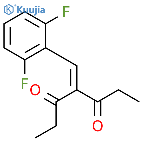 3,5-Heptanedione, 4-[(2,6-difluorophenyl)methylene]- structure