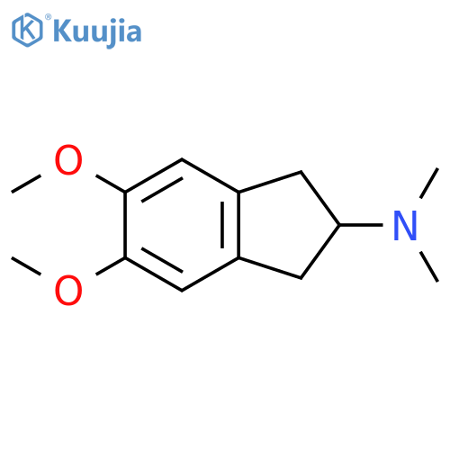 1H-Inden-2-amine, 2,3-dihydro-5,6-dimethoxy-N,N-dimethyl- structure