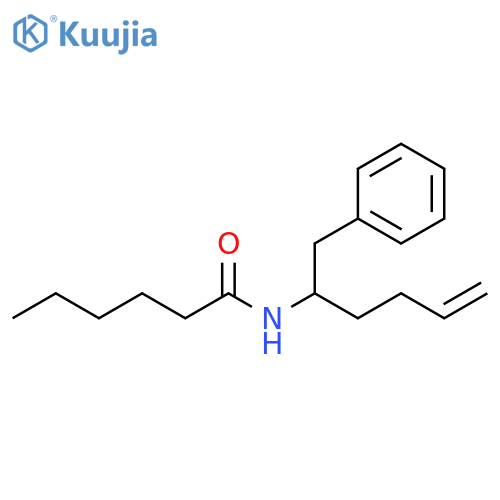 Hexanamide, N-[1-(phenylmethyl)-4-pentenyl]- structure