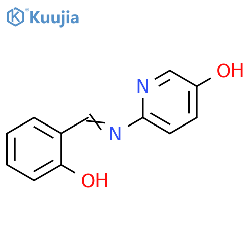 3-Pyridinol, 6-[[(2-hydroxyphenyl)methylene]amino]- structure