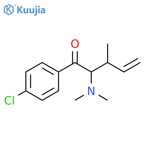 4-Penten-1-one, 1-(4-chlorophenyl)-2-(dimethylamino)-3-methyl- structure
