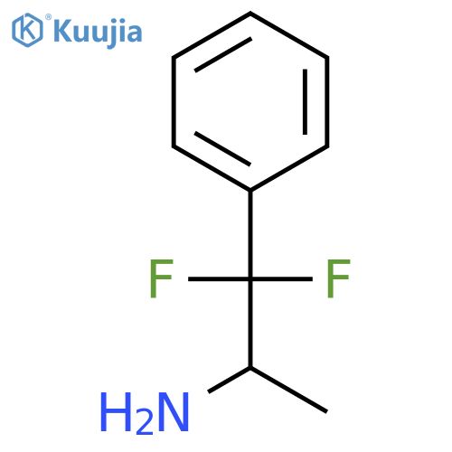 1,1-difluoro-1-phenylpropan-2-amine structure