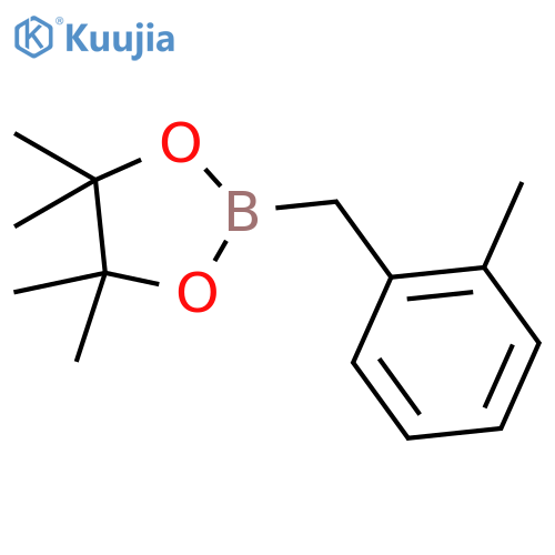 4,4,5,5-tetramethyl-2-(o-tolylmethyl)-1,3,2-dioxaborolane structure