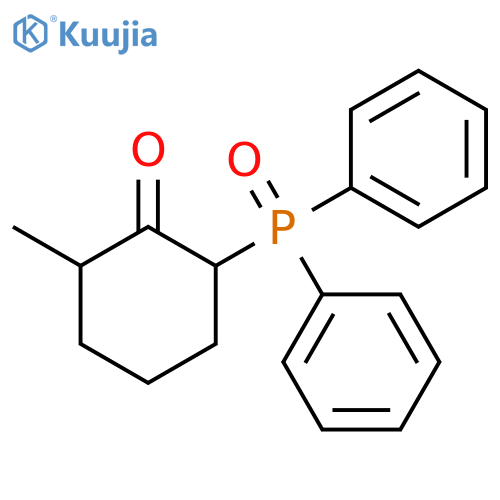 Cyclohexanone, 2-(diphenylphosphinyl)-6-methyl- structure