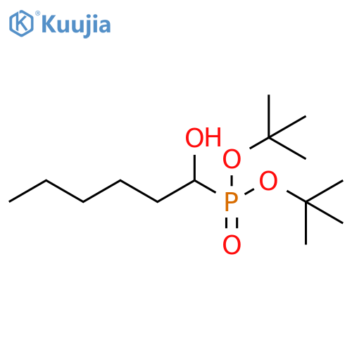 Phosphonic acid, (1-hydroxyhexyl)-, bis(1,1-dimethylethyl) ester structure