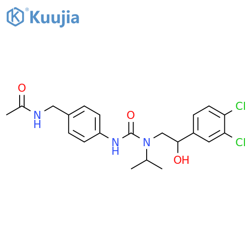 Acetamide,N-[[4-[[[[2-(3,4-dichlorophenyl)-2-hydroxyethyl](1-methylethyl)amino]carbonyl]amino]phenyl]methyl]- structure