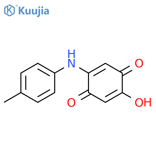2,5-Cyclohexadiene-1,4-dione, 2-hydroxy-5-[(4-methylphenyl)amino]- structure