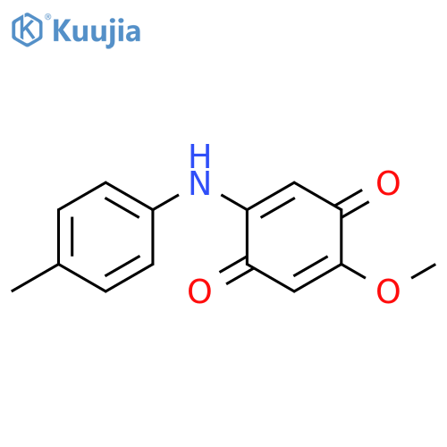 2,5-Cyclohexadiene-1,4-dione, 2-methoxy-5-[(4-methylphenyl)amino]- structure