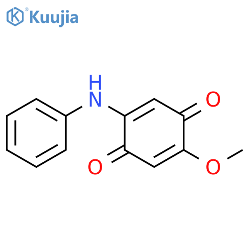 2,5-Cyclohexadiene-1,4-dione, 2-methoxy-5-(phenylamino)- structure