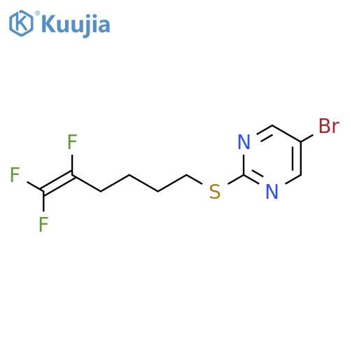 Pyrimidine, 5-bromo-2-[(5,6,6-trifluoro-5-hexenyl)thio]- structure