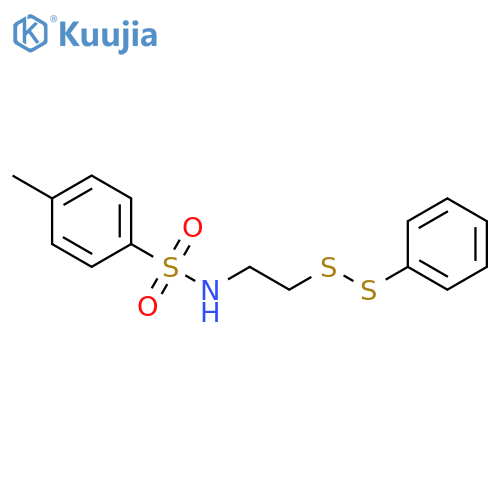Benzenesulfonamide, 4-methyl-N-[2-(phenyldithio)ethyl]- structure