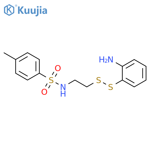 Benzenesulfonamide, N-[2-[(2-aminophenyl)dithio]ethyl]-4-methyl- structure
