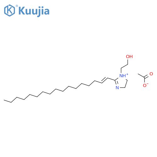2-(heptadecenyl)-4,5-dihydro-1-(2-hydroxyethyl)-1H-imidazolium acetate structure
