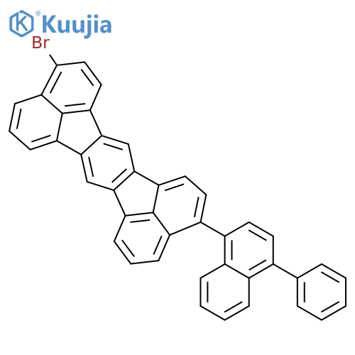 Acenaphtho[1,2-k]fluoranthene, 3-bromo-11-(4-phenyl-1-naphthalenyl)- structure