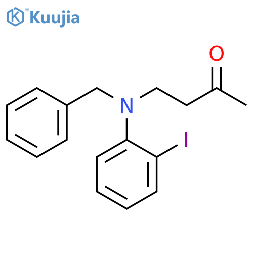 2-Butanone, 4-[(2-iodophenyl)(phenylmethyl)amino]- structure